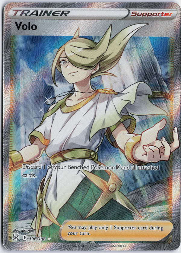 Carta Pokémon Volo · Lost Origin #196/196 (NM) — pieza única en Moon's Collectibles México