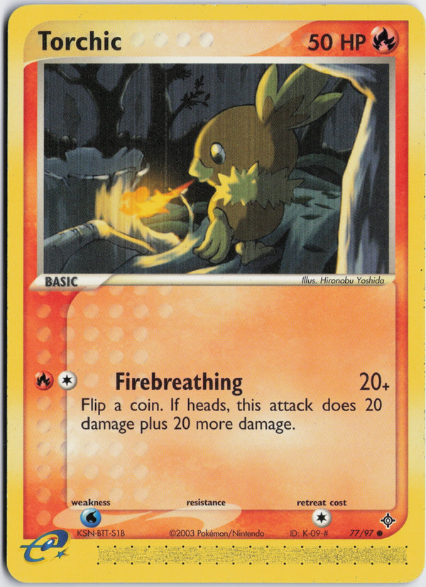 Carta Pokémon Torchic · Dragon #77/97 (NM) — pieza única en Moon's Collectibles México