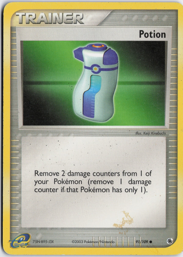 Carta Pokémon Potion · Ruby & Sapphire #91/109 (NM) — pieza única en Moon's Collectibles México