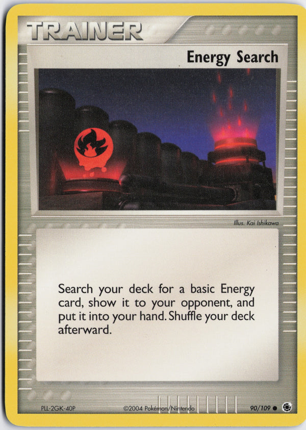 Carta Pokémon Energy Search · Ruby & Sapphire #90/109 (NM) — pieza única en Moon's Collectibles México