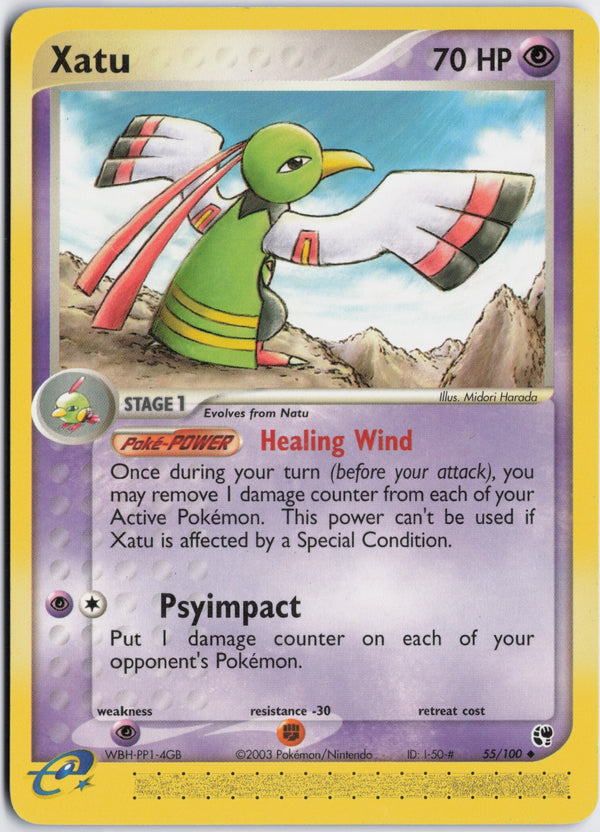 Carta Pokémon Xatu · Sandstorm #55/100 (NM) — pieza única en Moon's Collectibles México