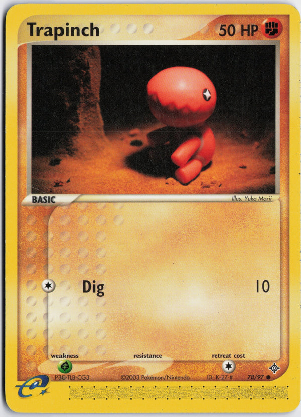 Carta Pokémon Trapinch · Dragon #78/97 (NM) — pieza única en Moon's Collectibles México