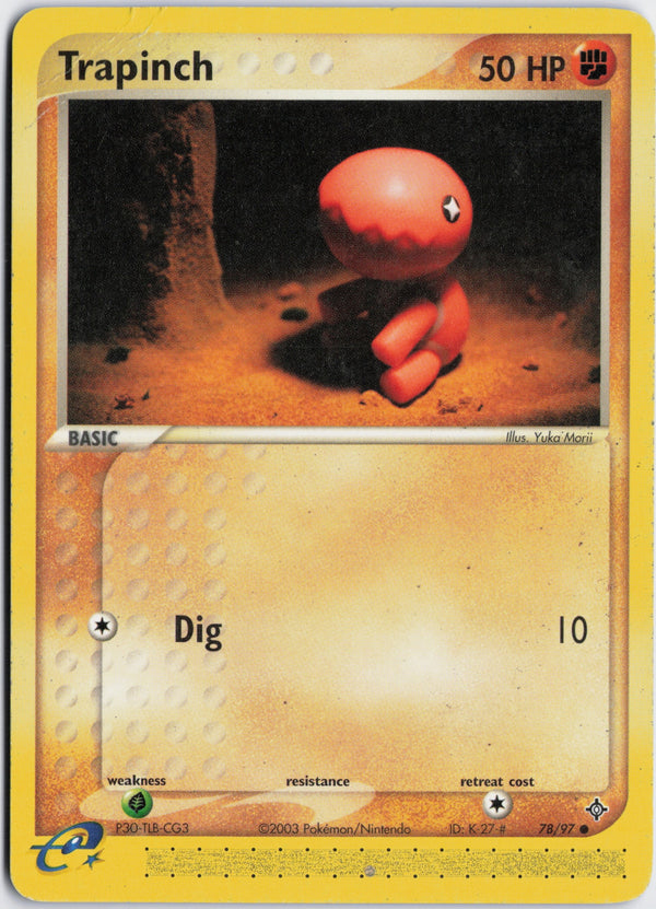Carta Pokémon Trapinch · Dragon #78/97 (NM) — pieza única en Moon's Collectibles México