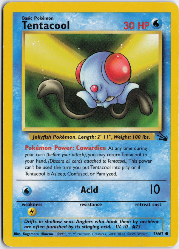 Carta Pokémon Tentacool · Legendary Collection #96/110 (NM) — pieza única en Moon's Collectibles México