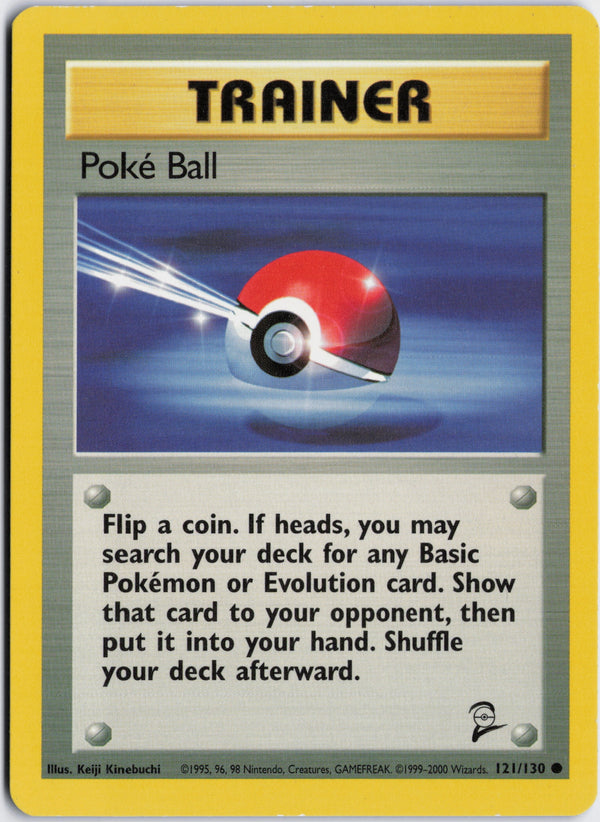 Carta Pokémon Poké Ball · Base Set 2 #121/130 (LP) — pieza única en Moon's Collectibles México