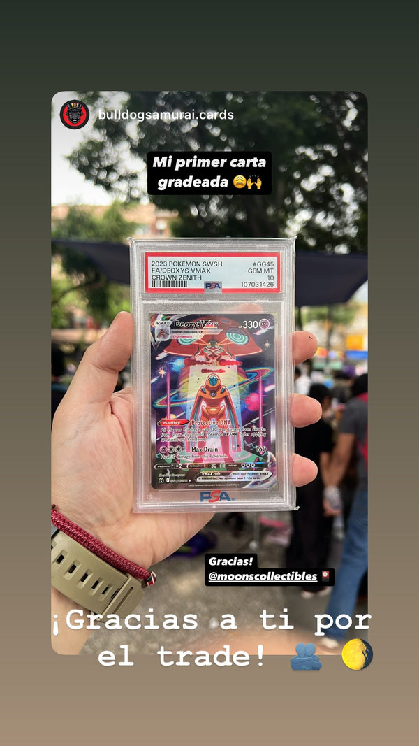 «Mi primer carta gradeada» · Deoxys VMAX PSA 10
