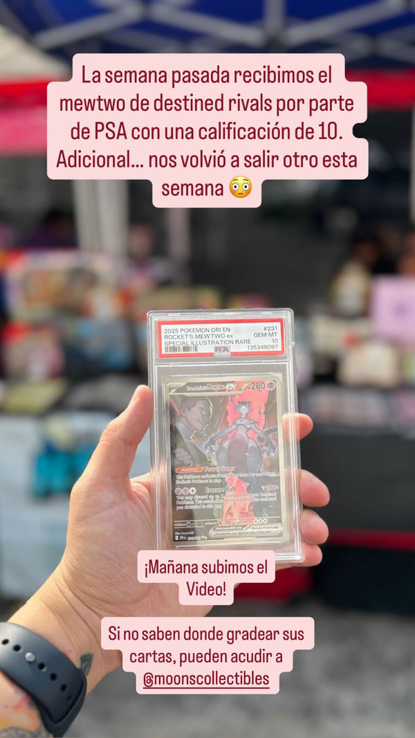 «Si no saben dónde gradear sus cartas, pueden acudir a Moon’s» · Mewtwo PSA 10